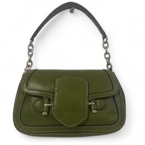 Nine & Co. Olive Green Mini Bag with Chain Strap